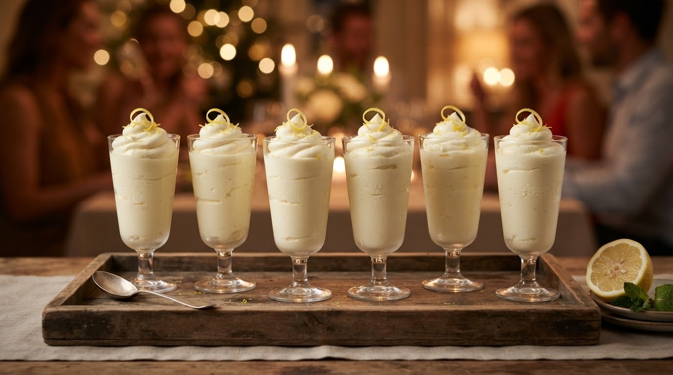 Yoghurt-citroenparfait voor buffet