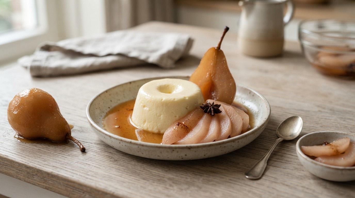 Yoghurt-perenpuddinkje