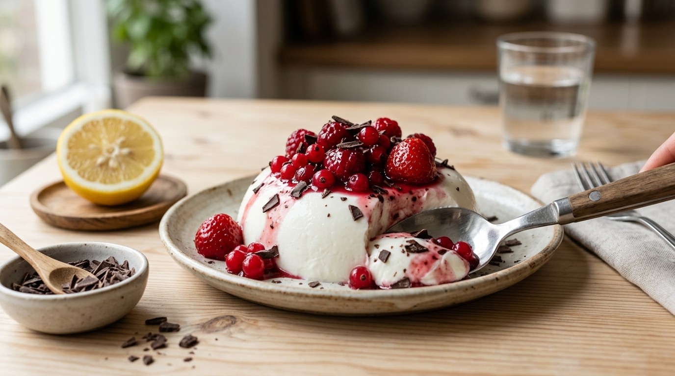 Yoghurtcrème met Rode Vruchten