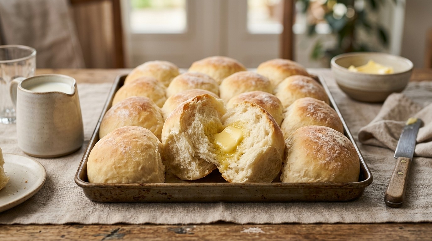 Zachte Witte Melklunchbolletjes