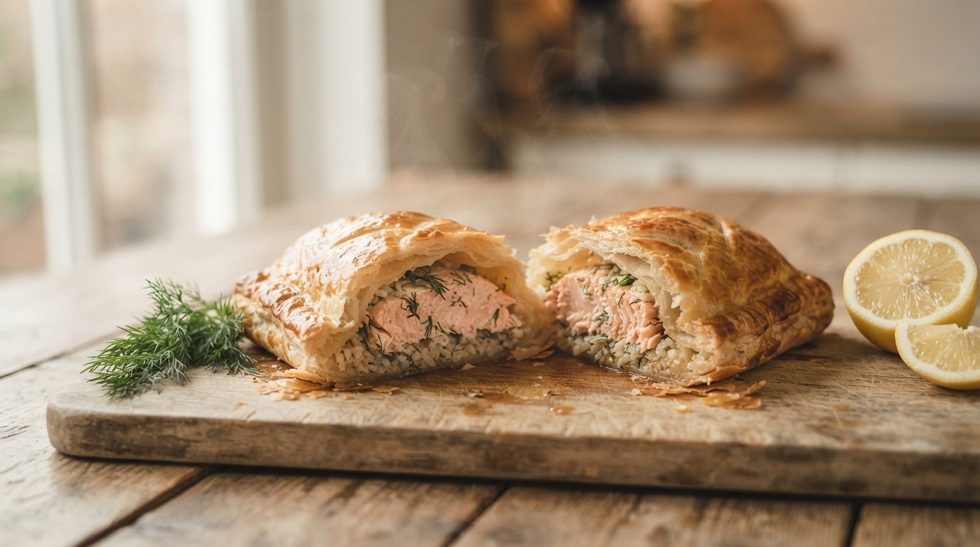 Zalm in bladerdeeg