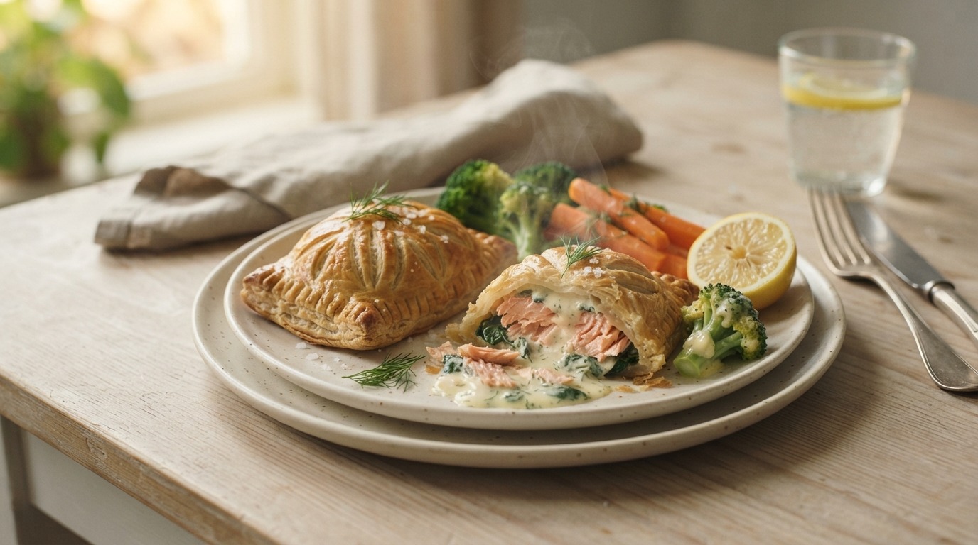 Zalm in bladerdeeg
