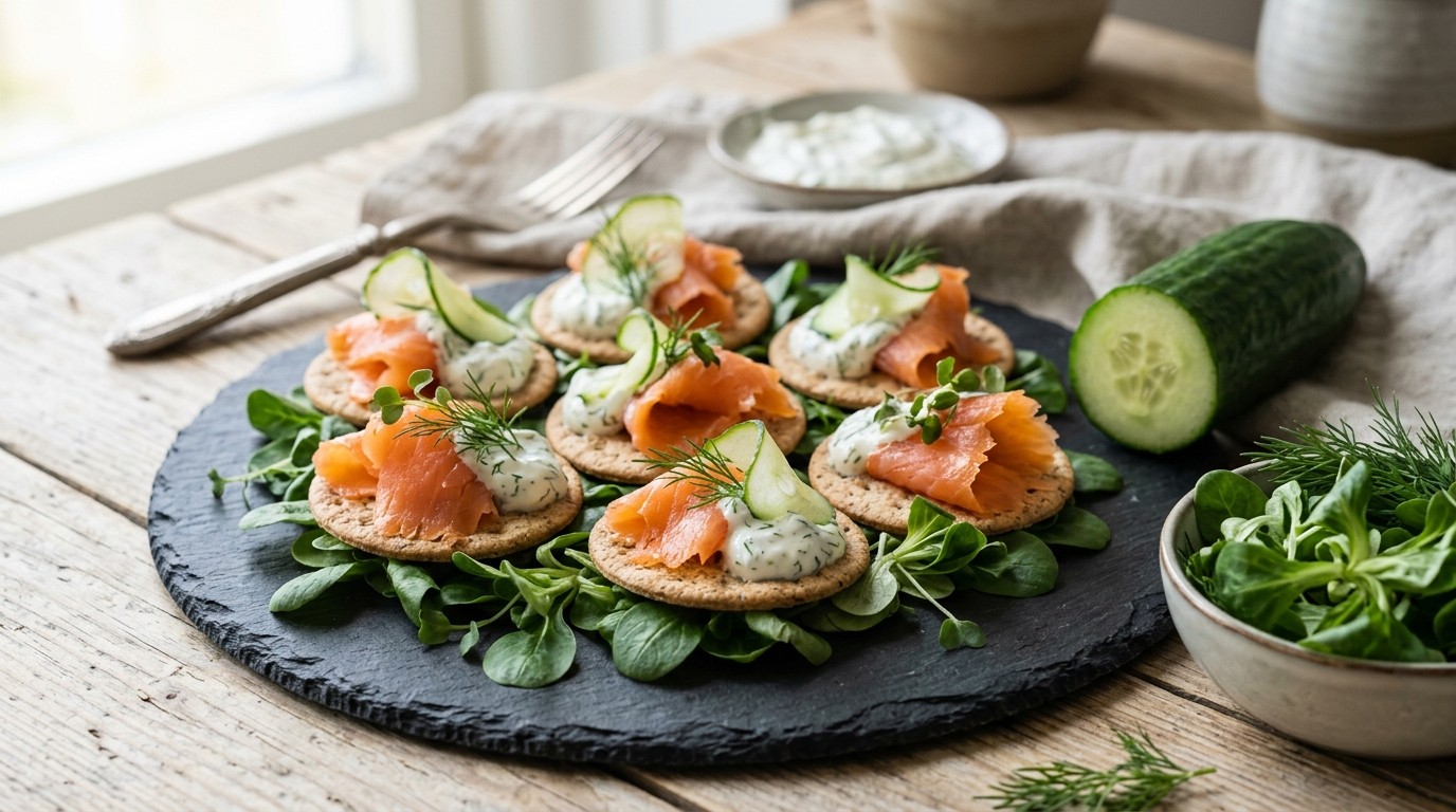 Zalm met dilleroom