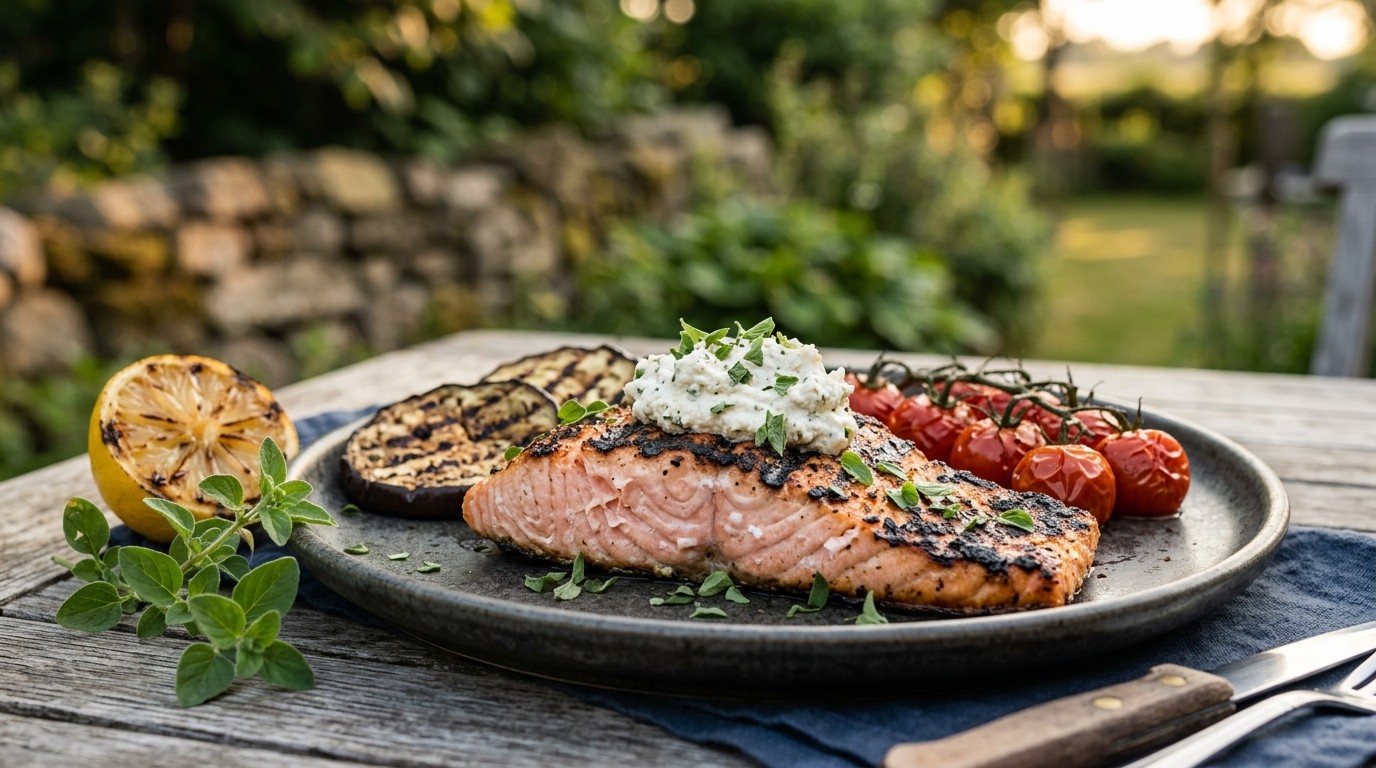 Zalm op BBQ