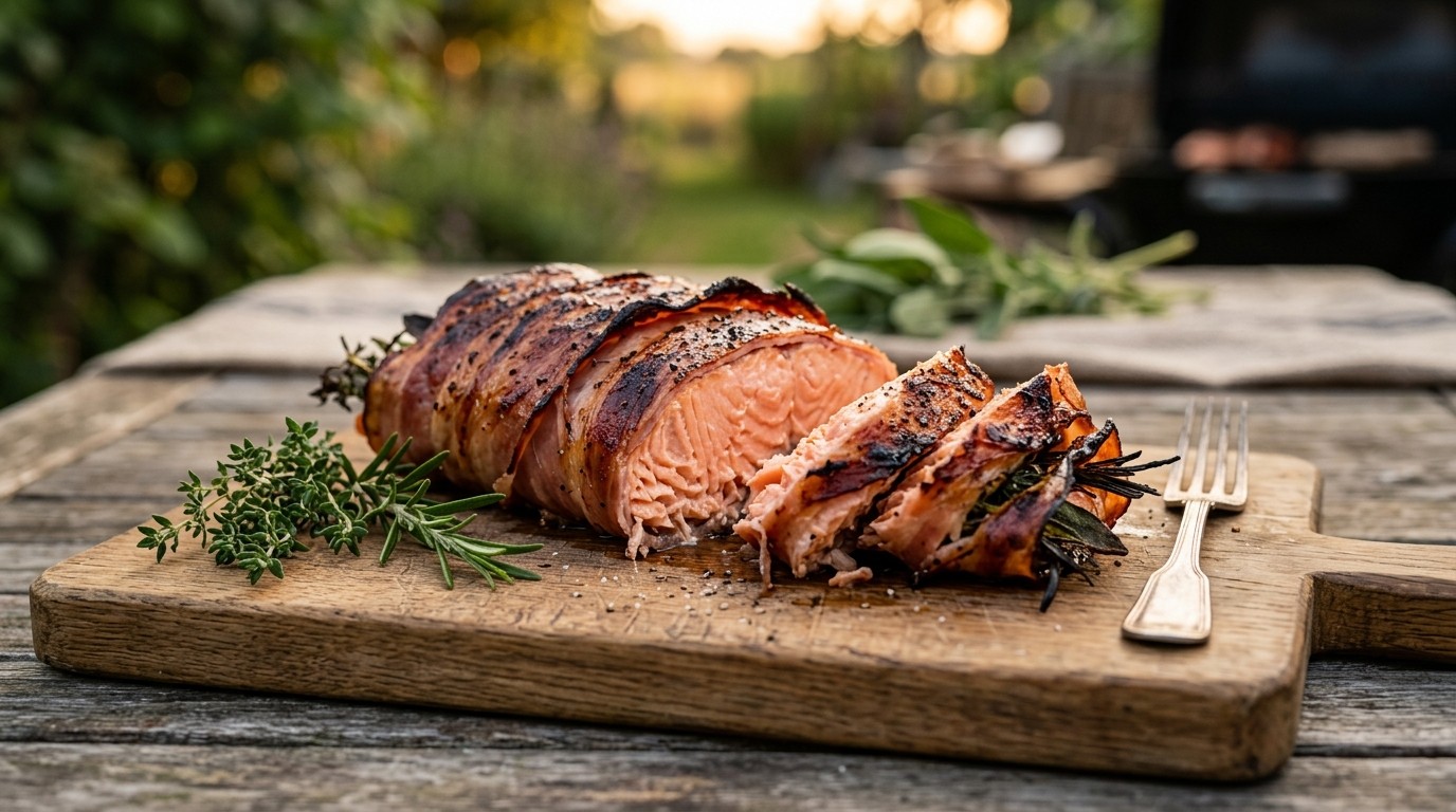 Zalm op de bbq