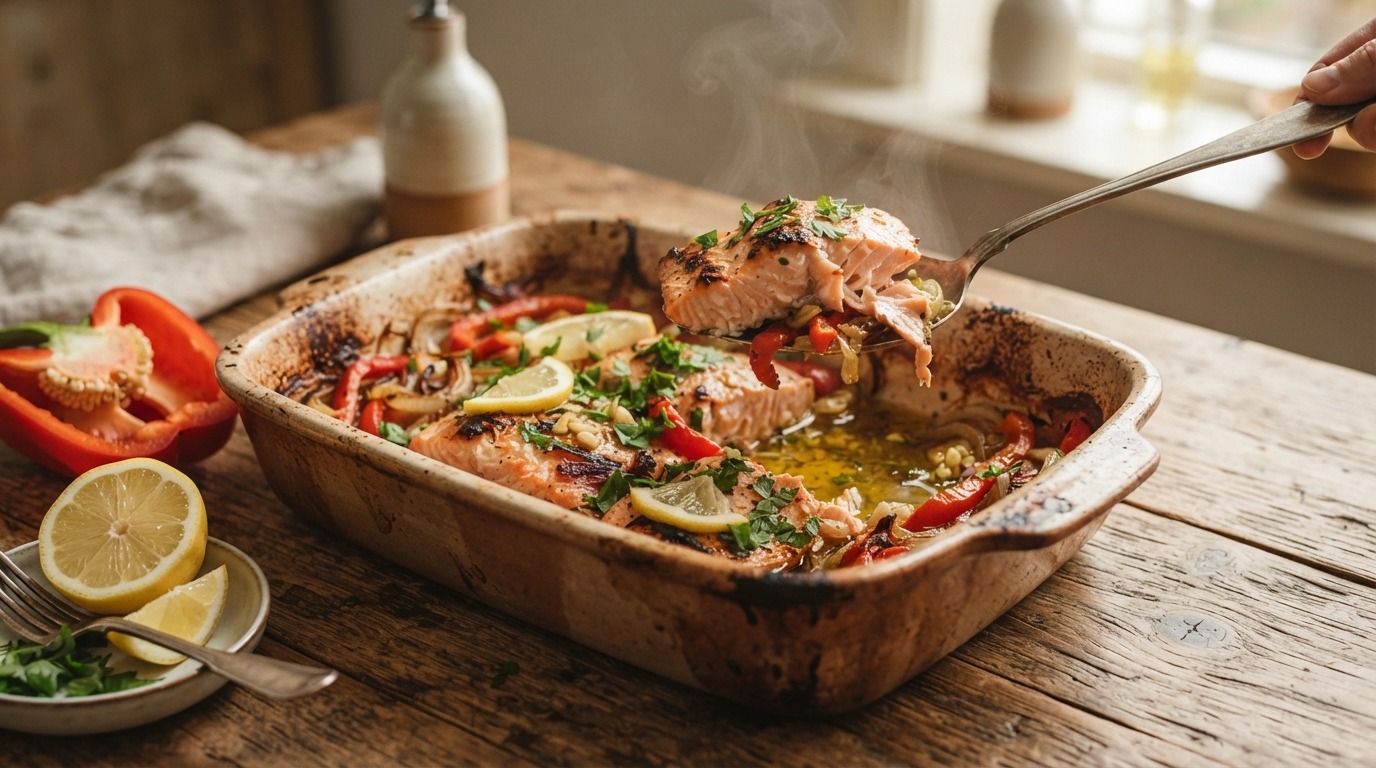 Zalm ovenschotel