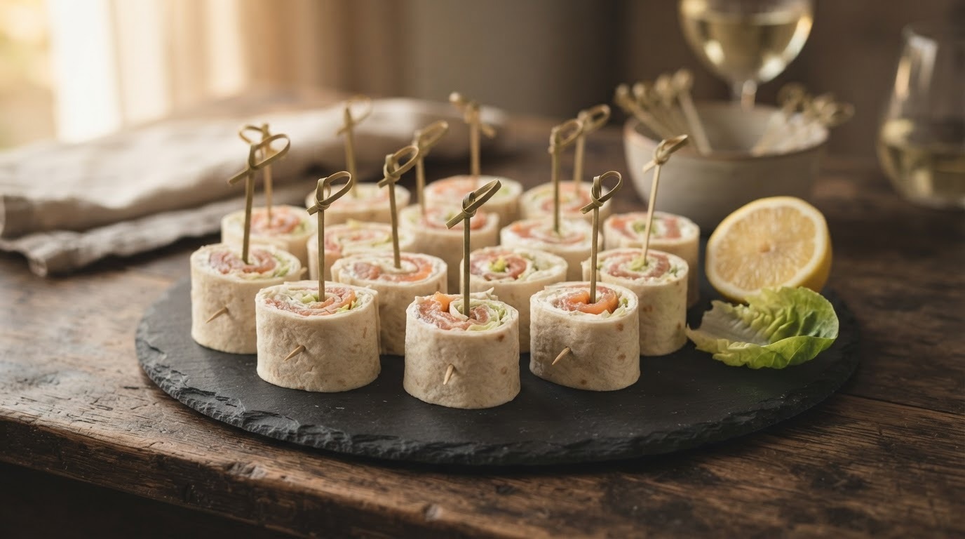 Zalm-roomkaas wraps