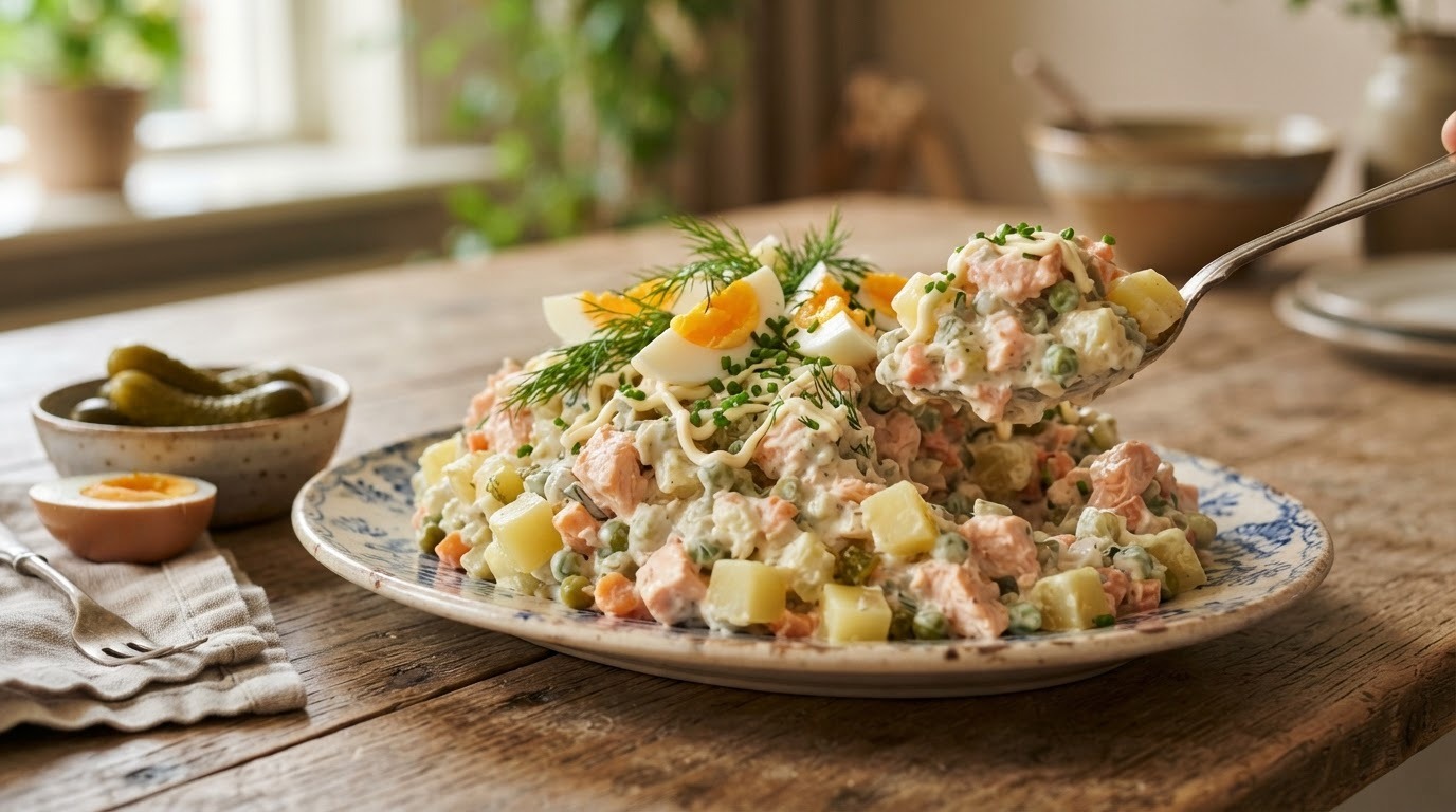 Zalm-salade op z'n lekkerst