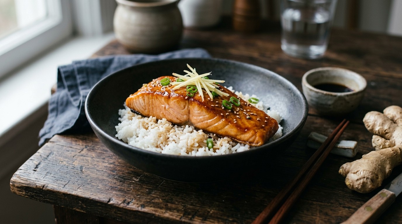 Zalm teriyaki