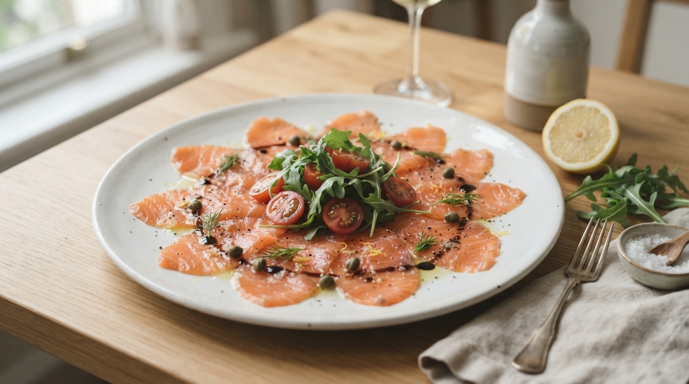 Zalmcarpaccio Classico