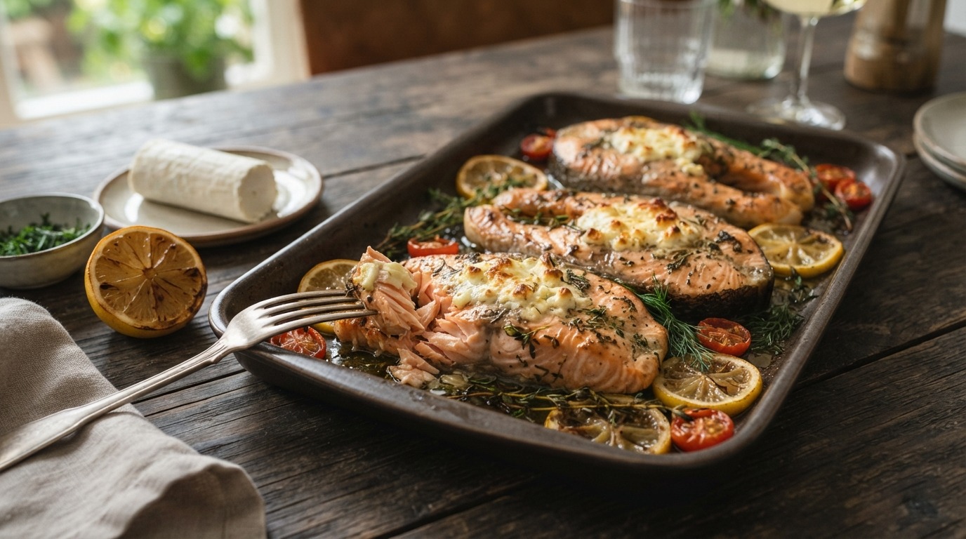 Zalmmoten uit de oven