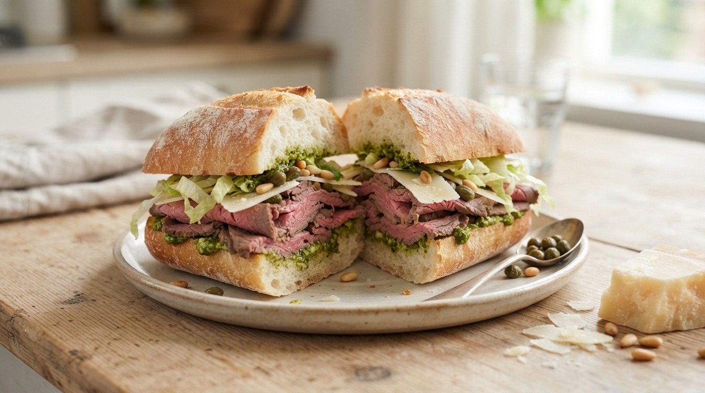 Zaterdags rosbeef broodje