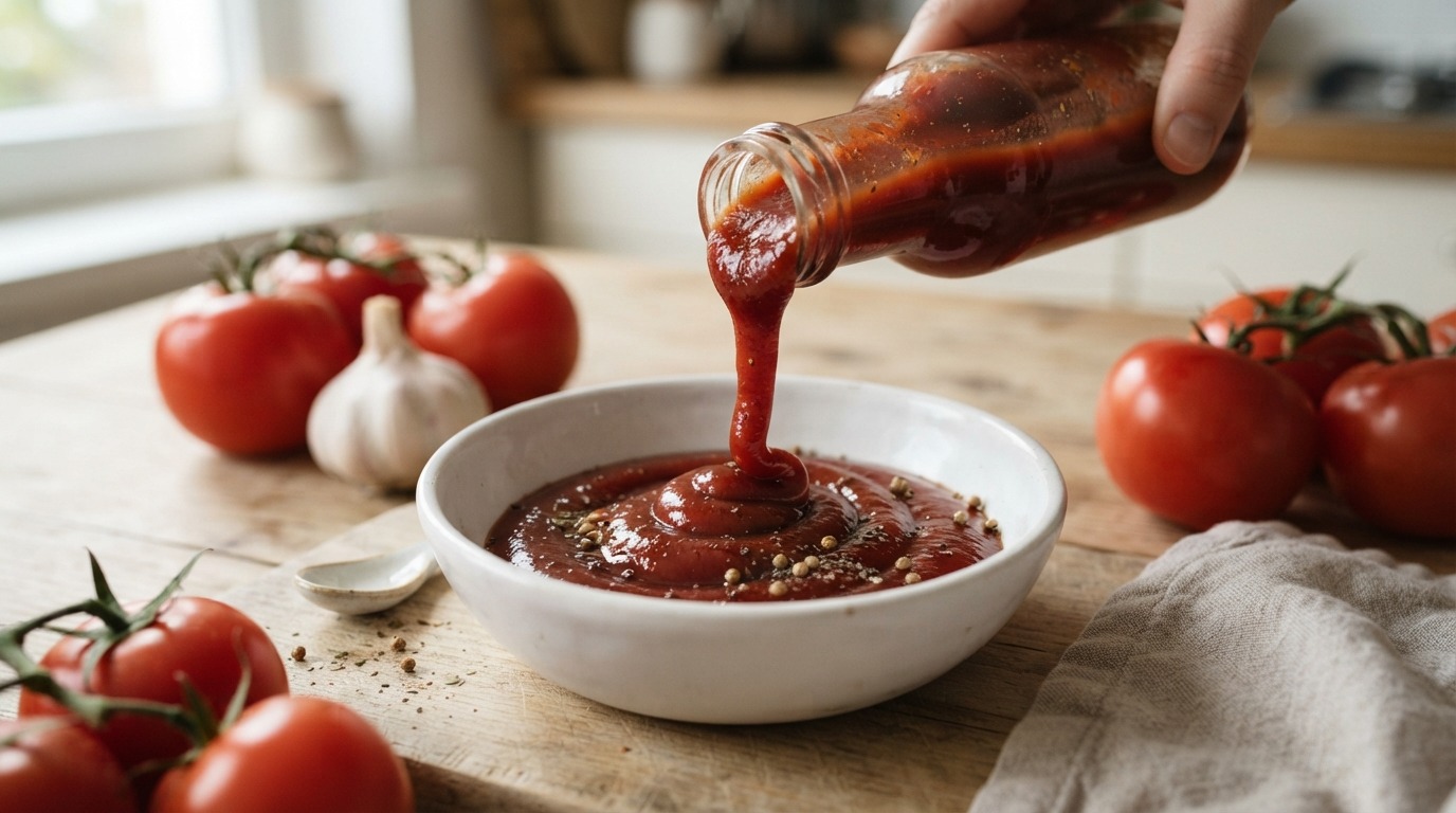 Zelfgemaakte tomatenketchup