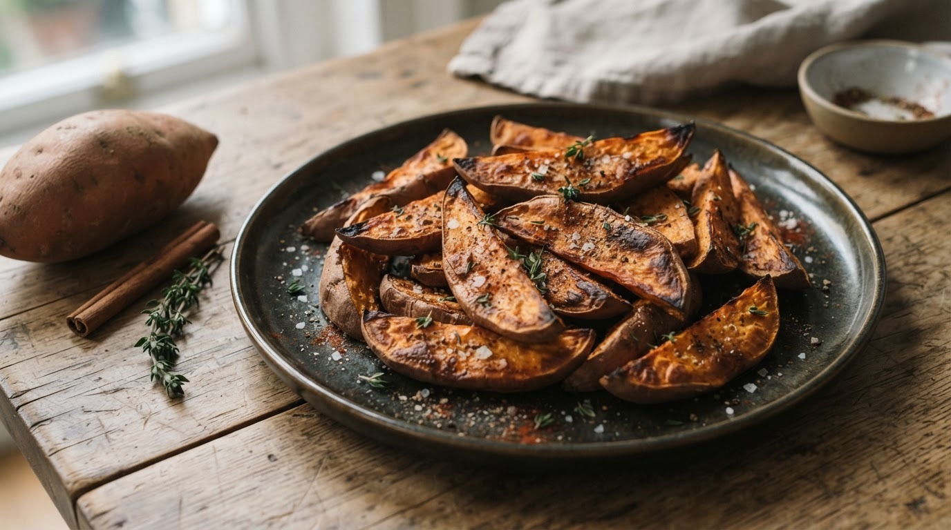 Zoete aardappels uit de oven