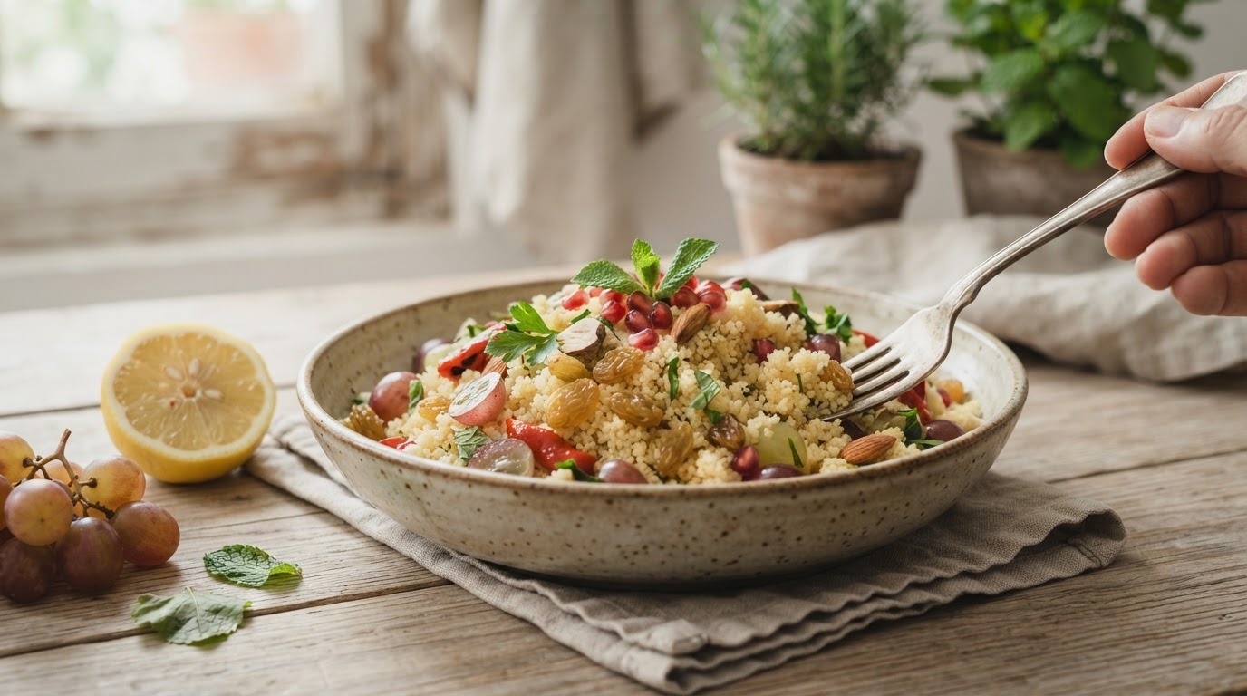 Zoete couscous-salade