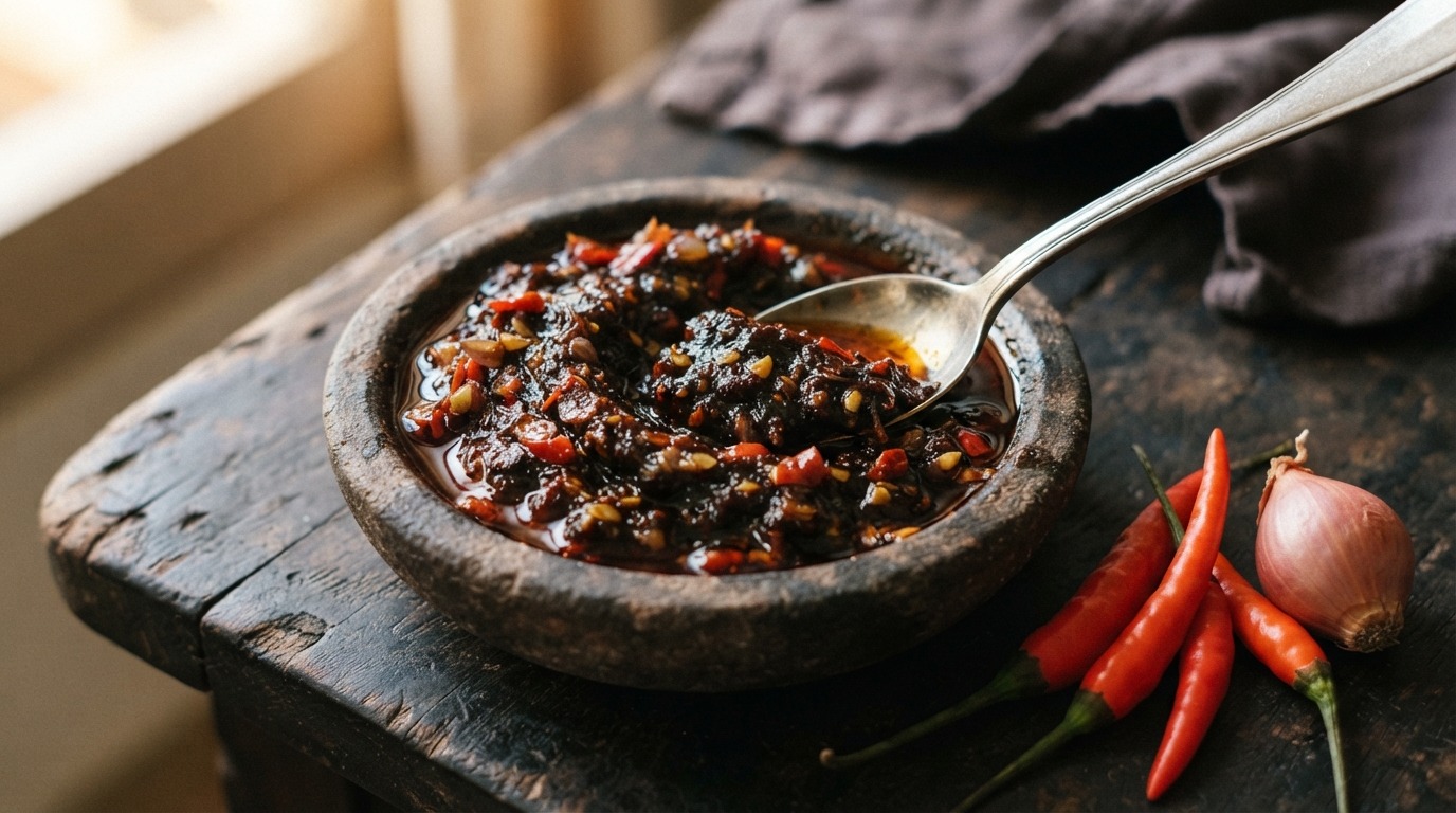 Zoete sambal volgens marinerecept