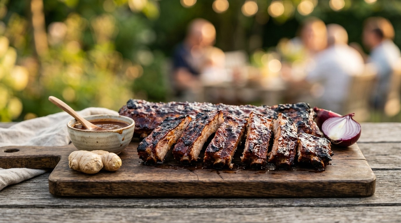 Zoete Spareribs met Kruidig Grillsaus