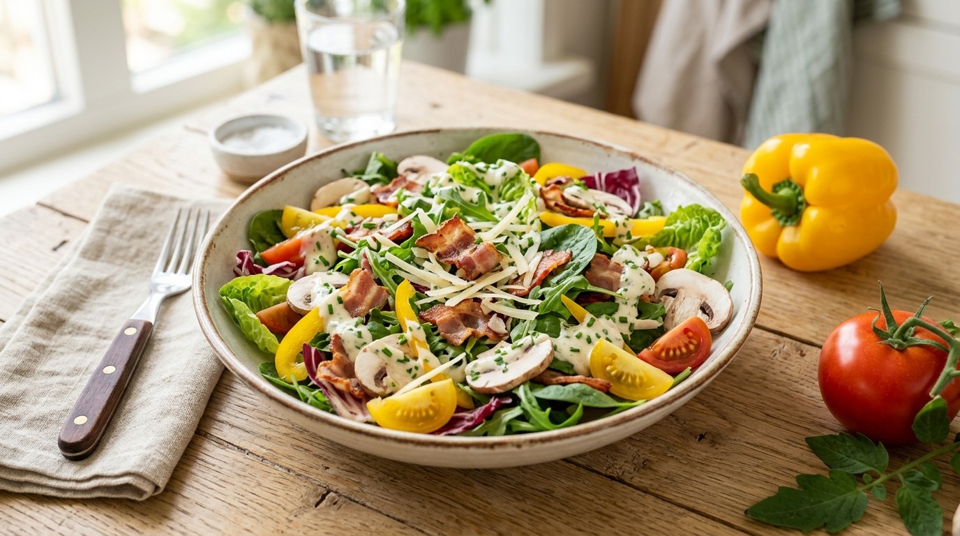 Zomersalade met Bieslookdressing