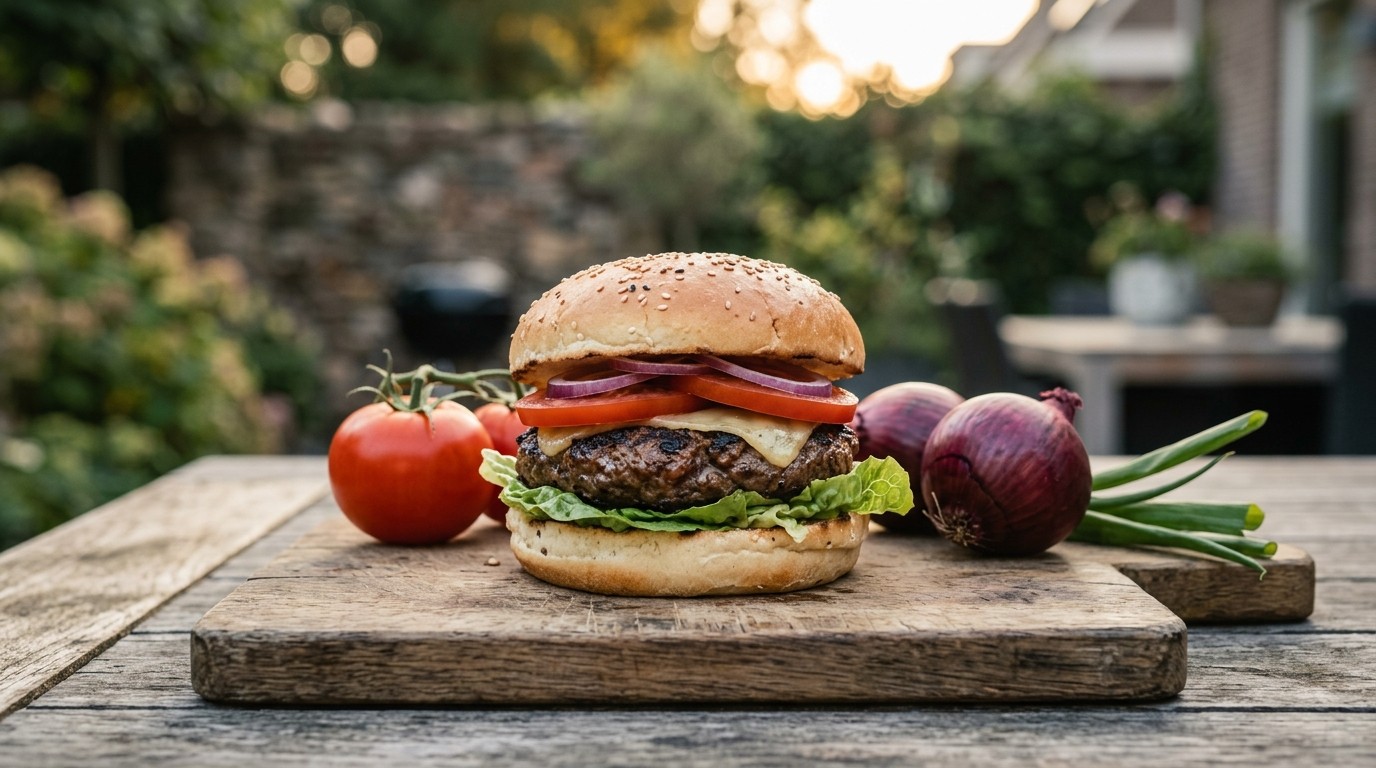 Zomerse hamburger