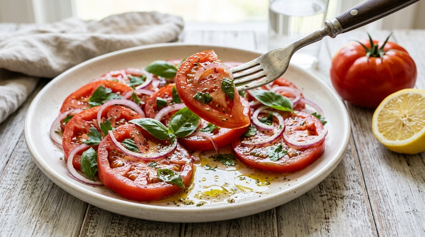 Zomerse Italiaanse Tomatensalade