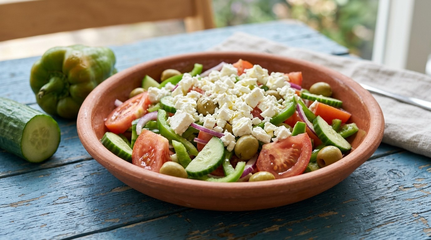Zomerse salade met feta