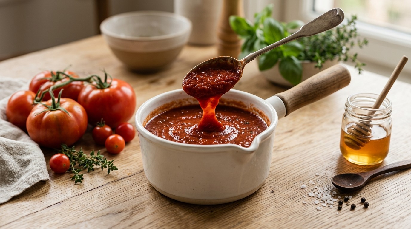 Zoutzure tomatensaus