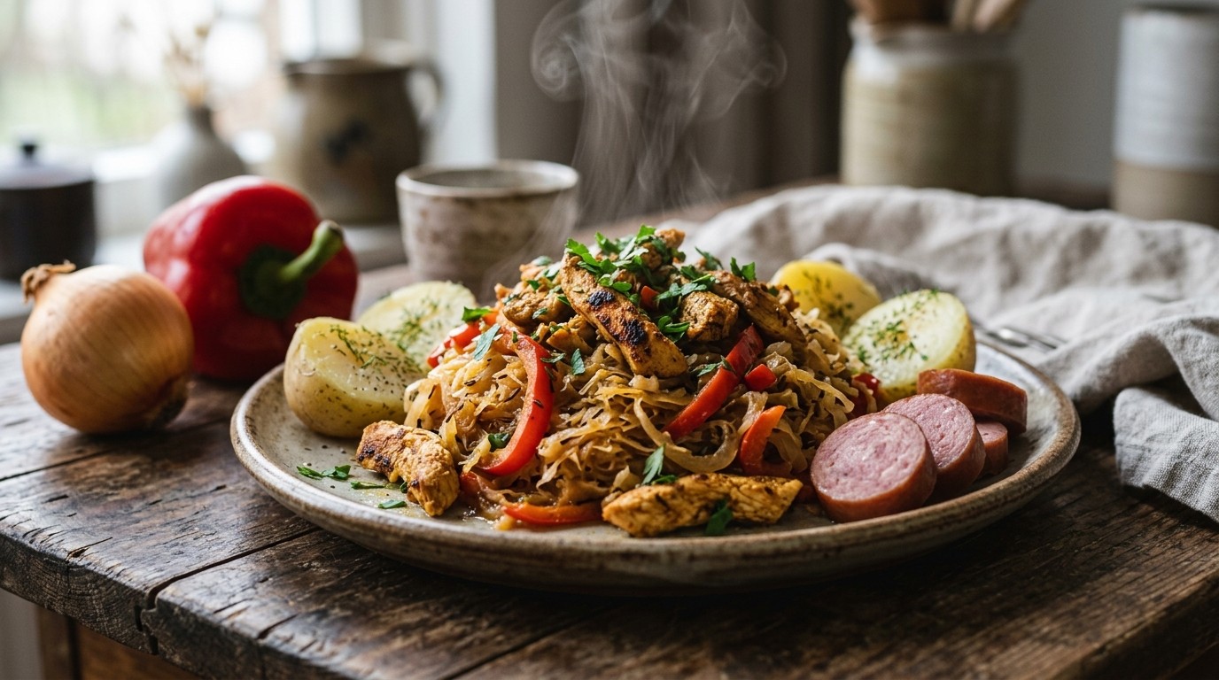Zuurkool met Shoarma