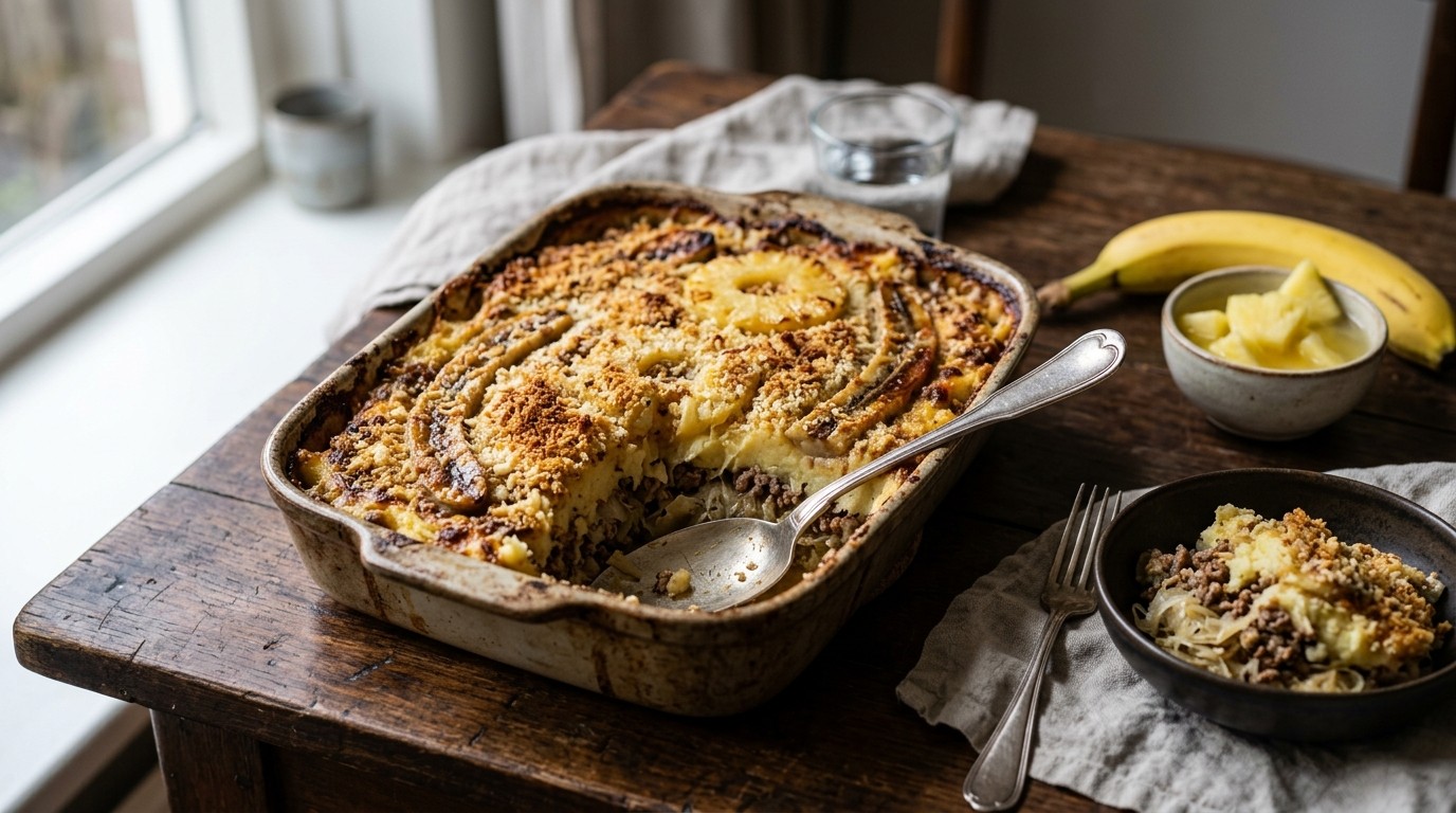 Zuurkoolschotel uit oven