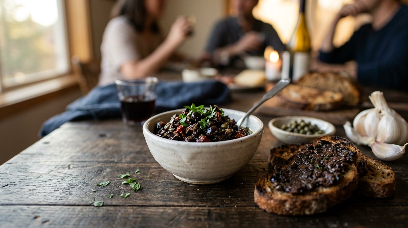 Zwarte olijftapenade