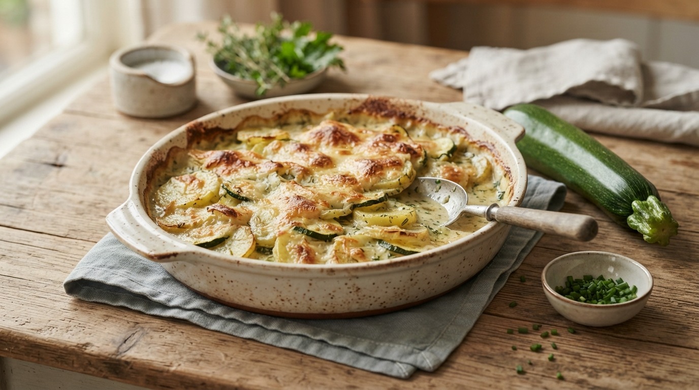 Aardappel Courgette Schotel