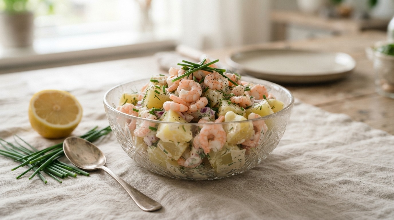 Aardappel-garnalensalade recept Aardappel-garnalensalade recept