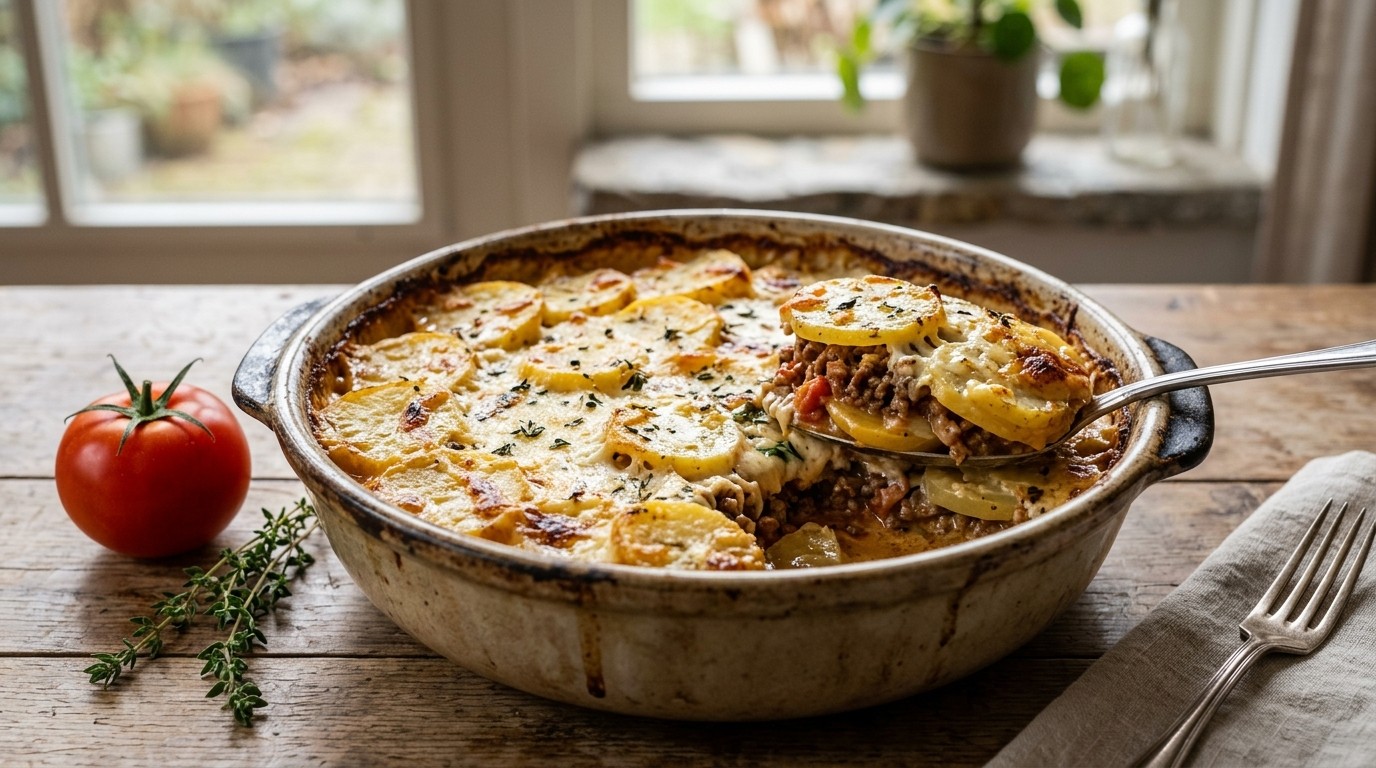 Aardappel-gehaktschotel recept Aardappel-gehaktschotel recept