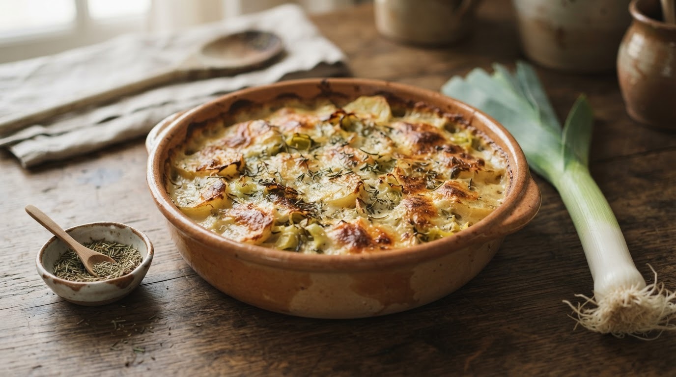 Aardappel-preischotel met Provencaalse Kruiden