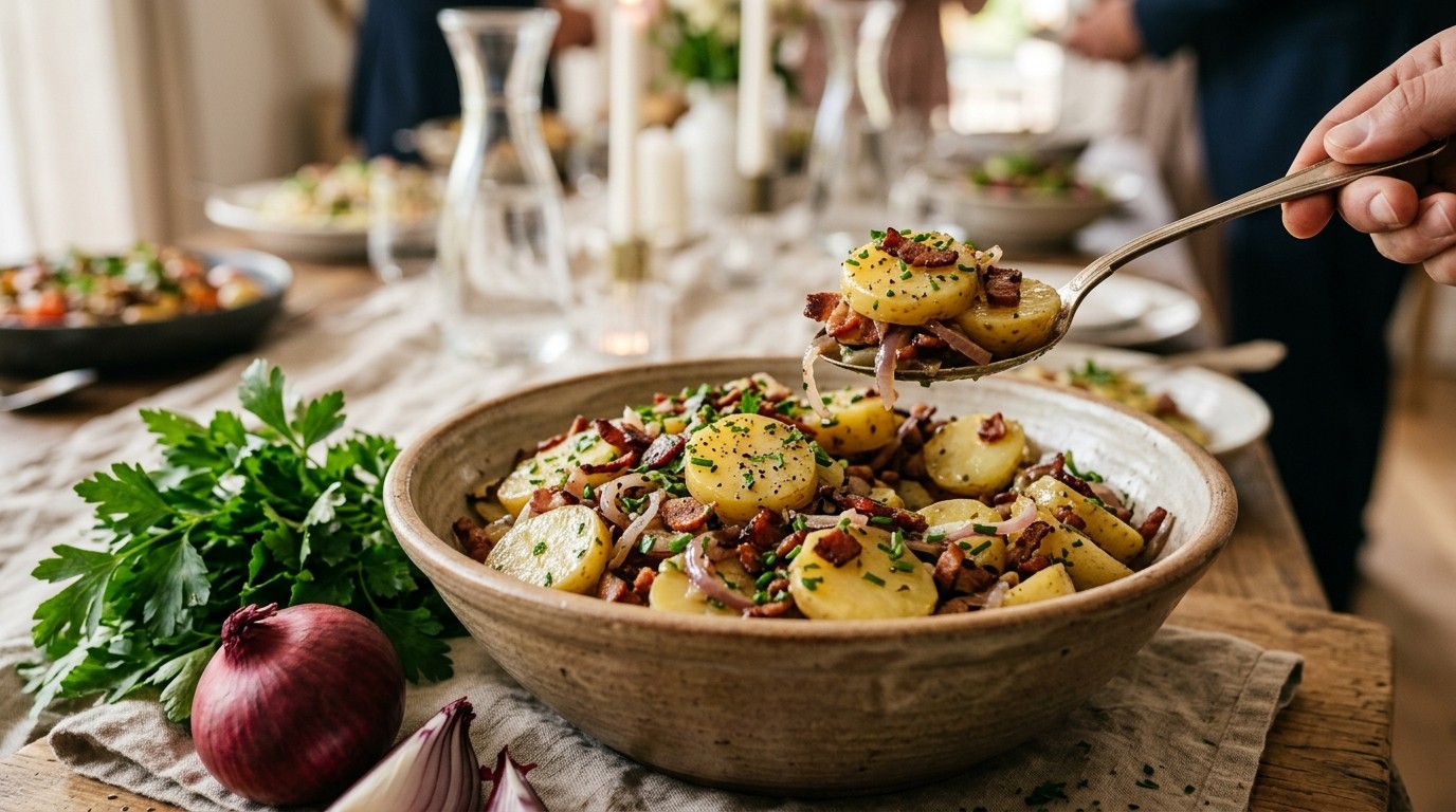 Aardappel-speksalade Voor Buffet recept Aardappel-speksalade Voor Buffet recept