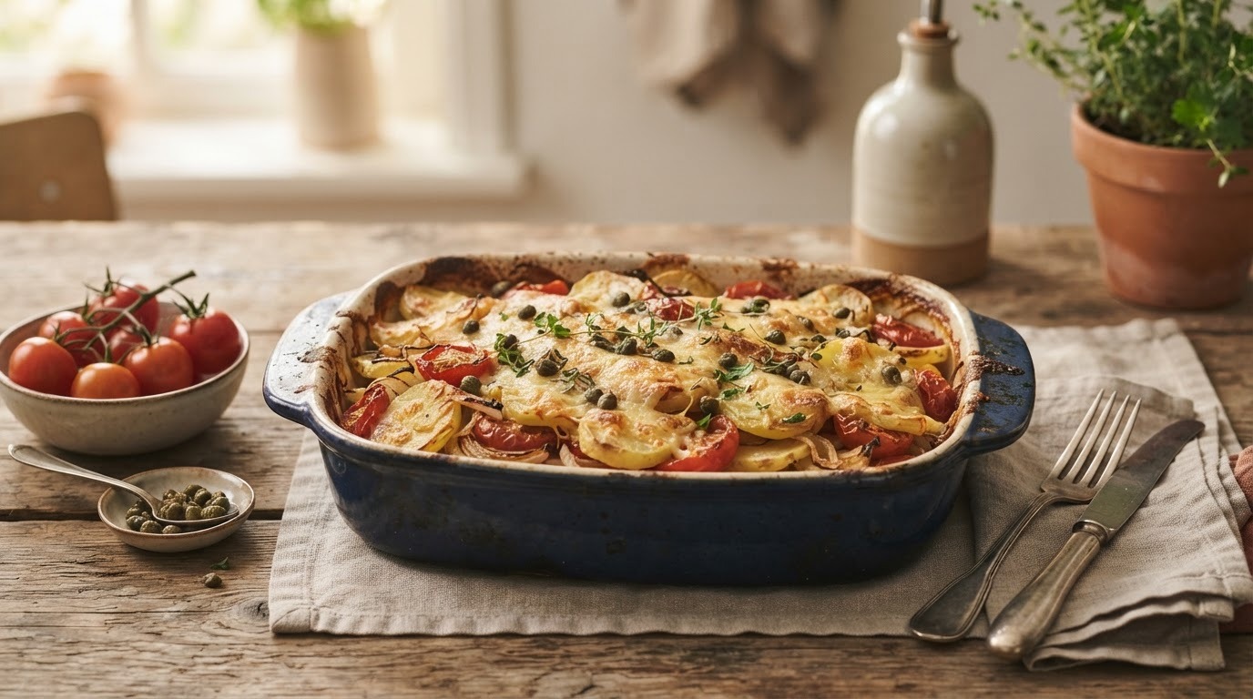 Aardappel Tomaat Schotel