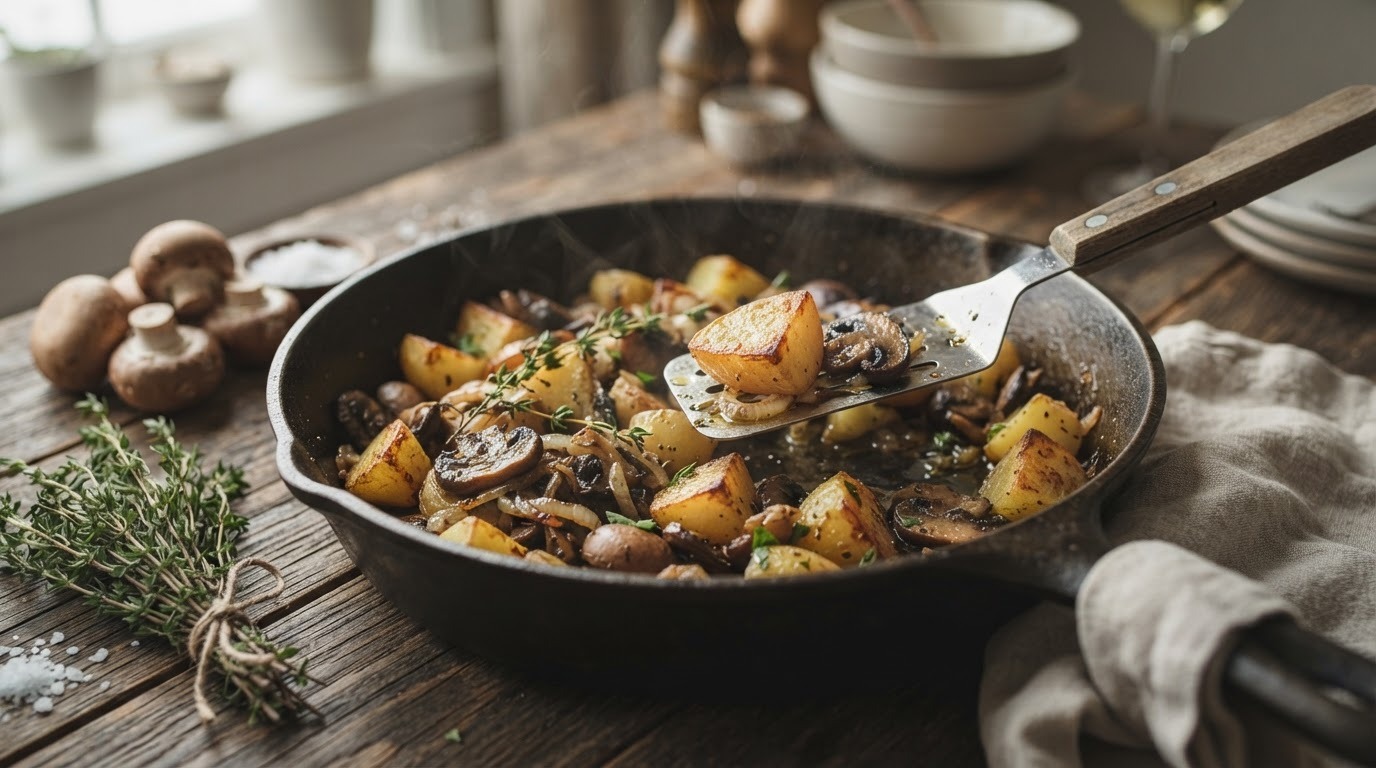 Aardappelen met Champignons