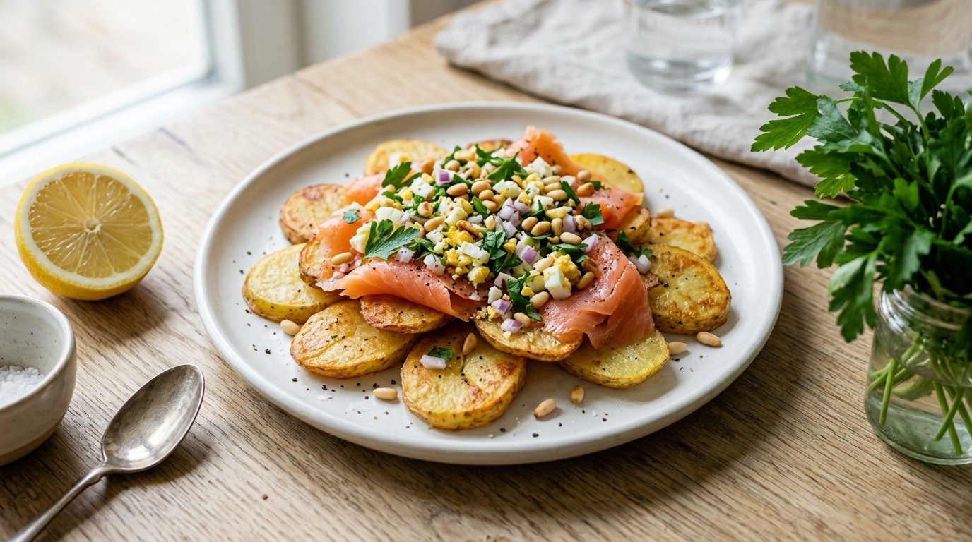 Aardappelen met Gerookte Zalm recept Aardappelen met Gerookte Zalm recept
