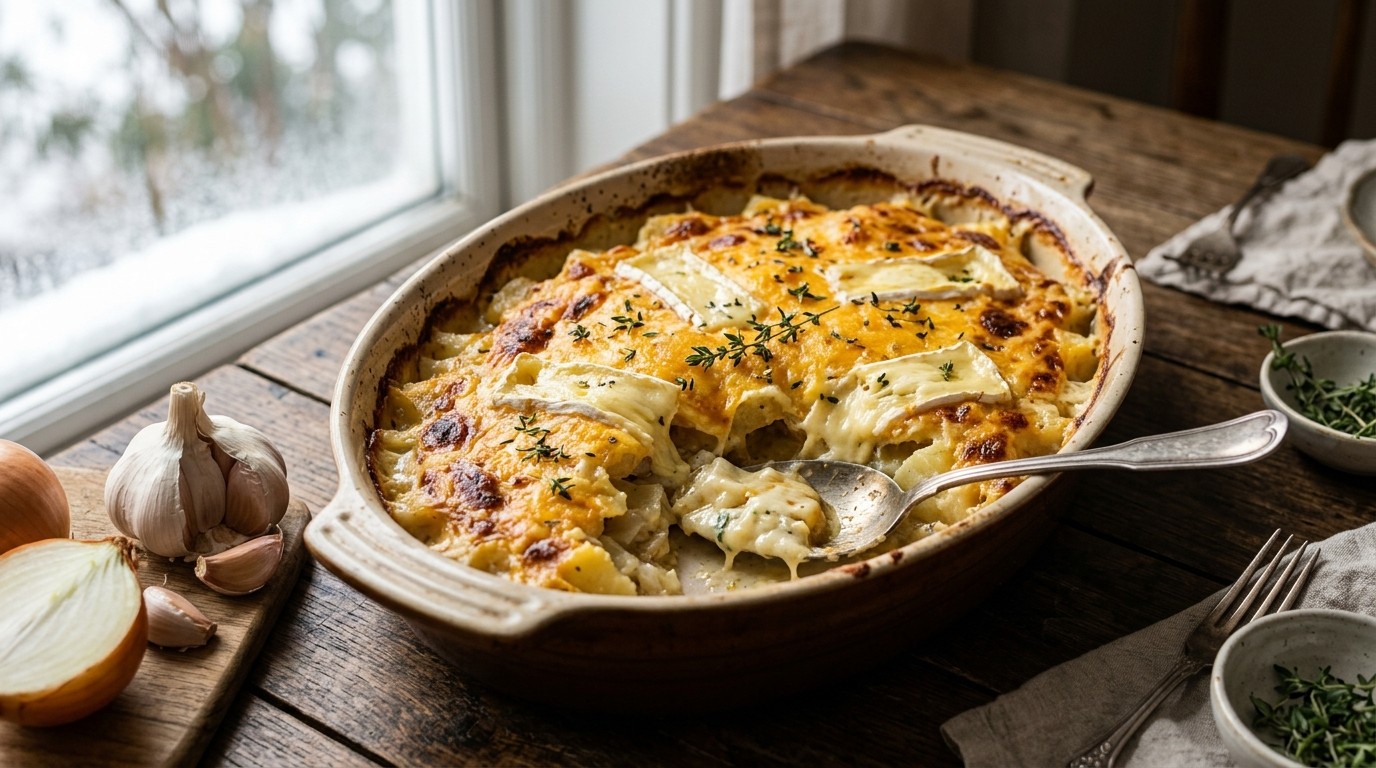 Aardappelgratin met Brie