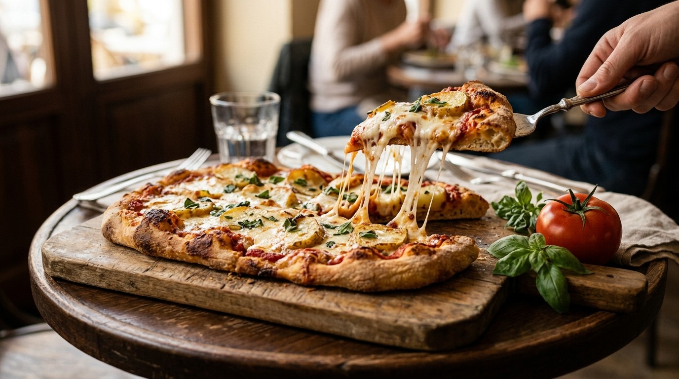 Aardappelpizza