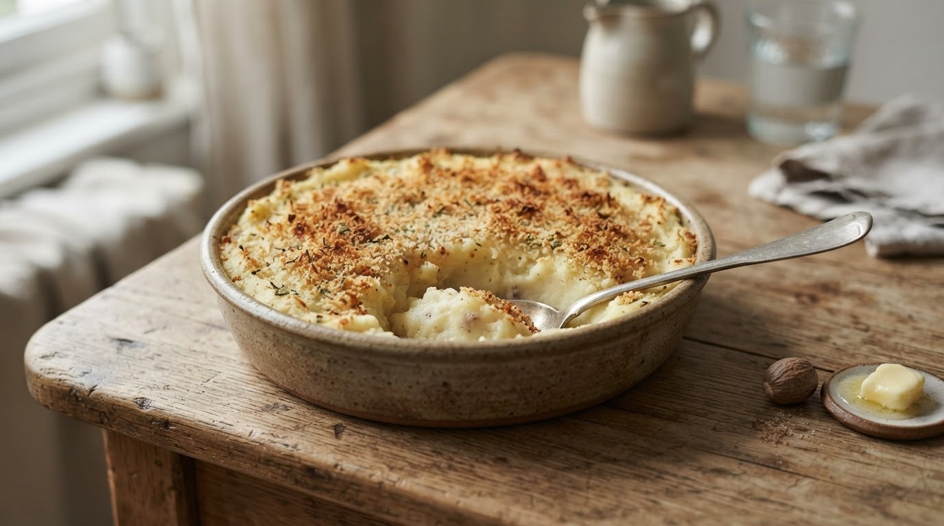 Aardappelpuree met een Korstje