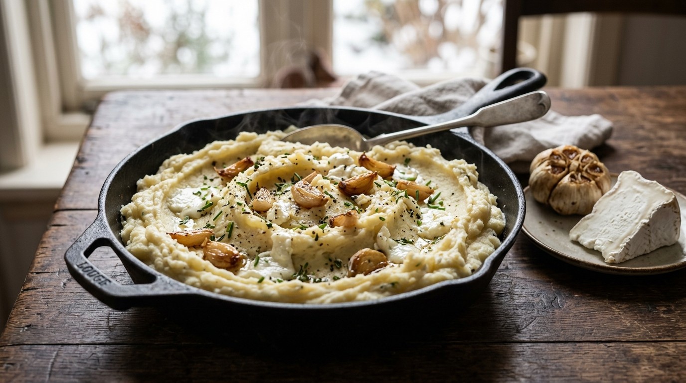 Aardappelpuree met Knoflook