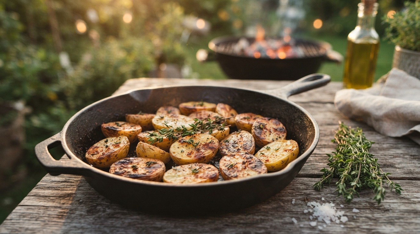 Aardappels met Tijm bij de bbq