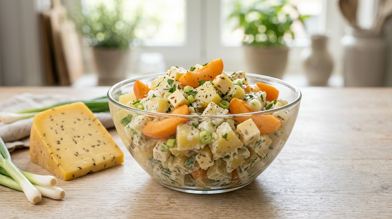 Aardappelsalade met Abrikozen