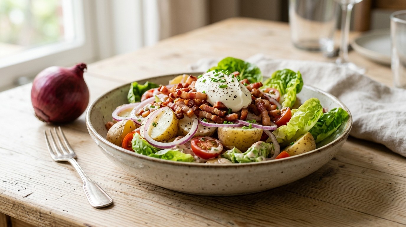 Aardappelsalade met Bacon recept Aardappelsalade met Bacon recept