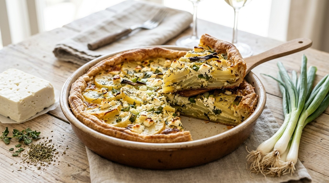 Aardappeltaart met Feta