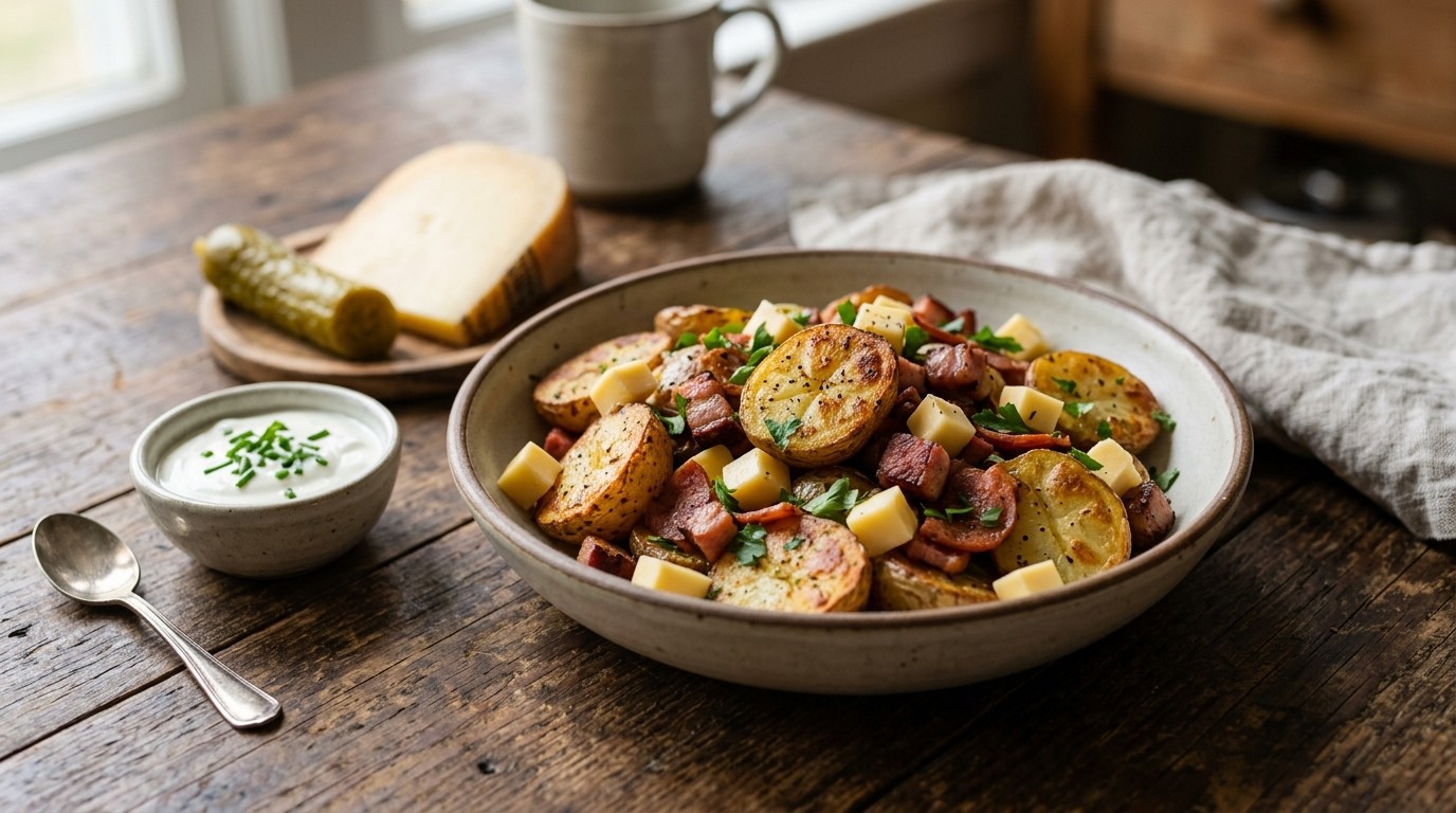 Aardappeltjes met Spekjes en Paprika