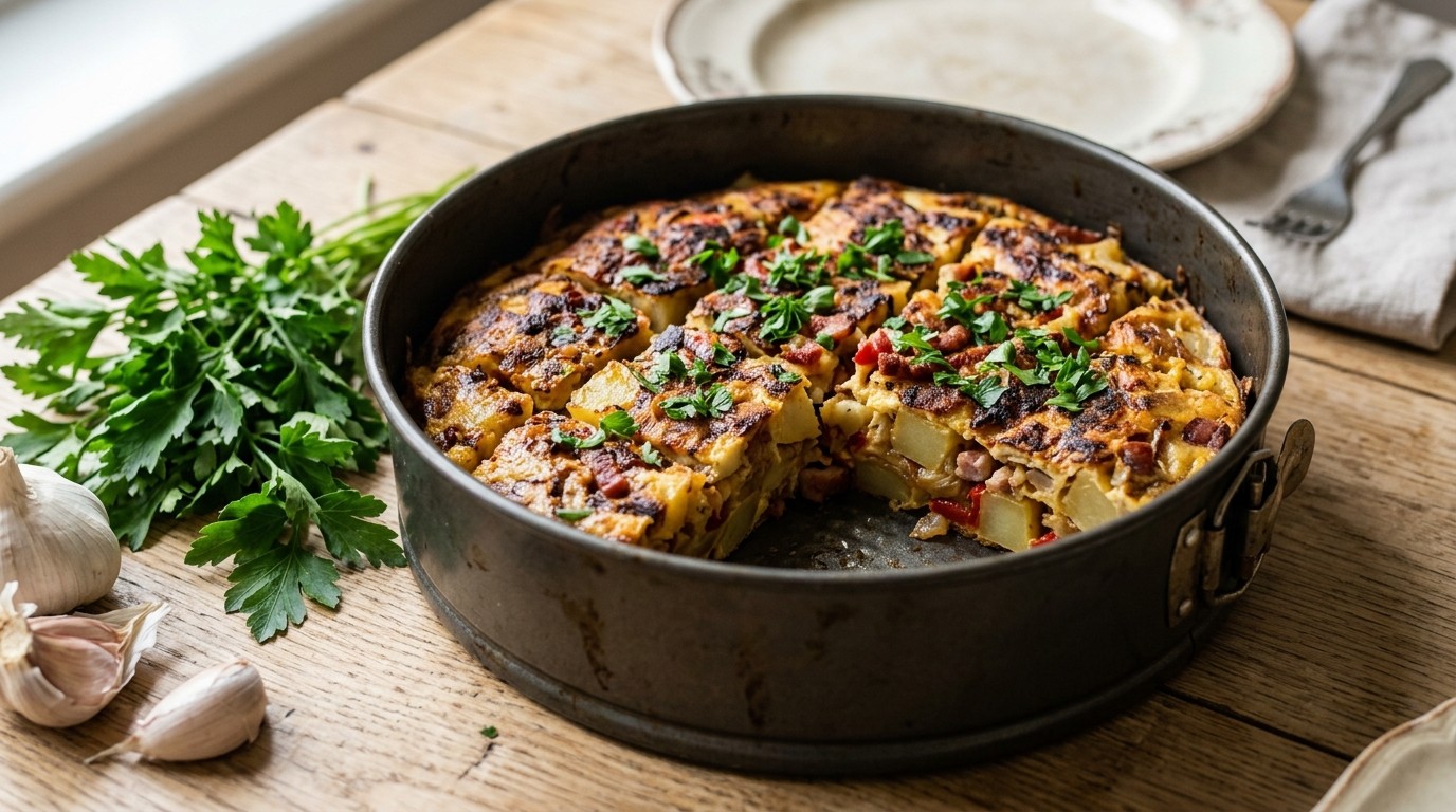 Aardappeltortilla met Bacon