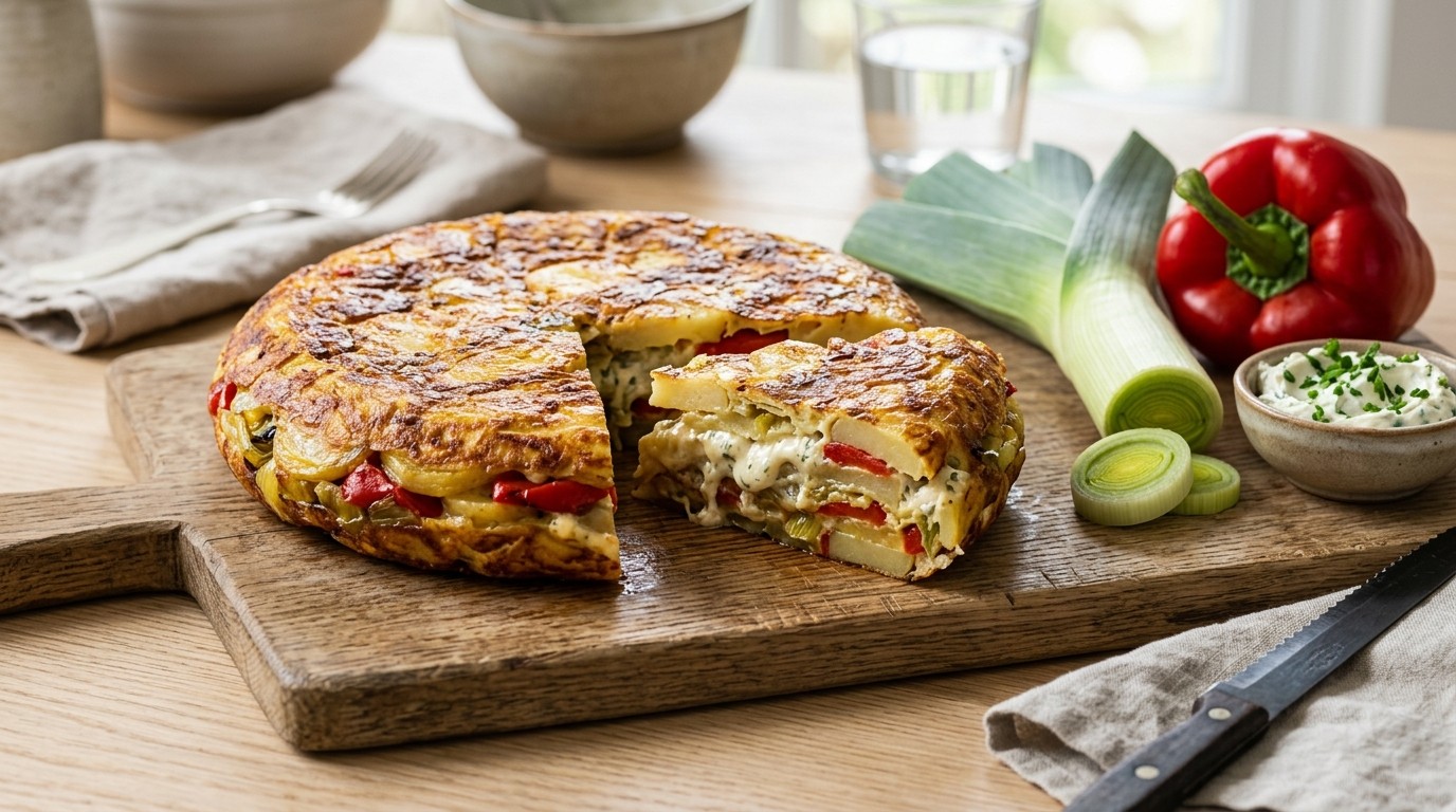Aardappeltortilla met Boursin