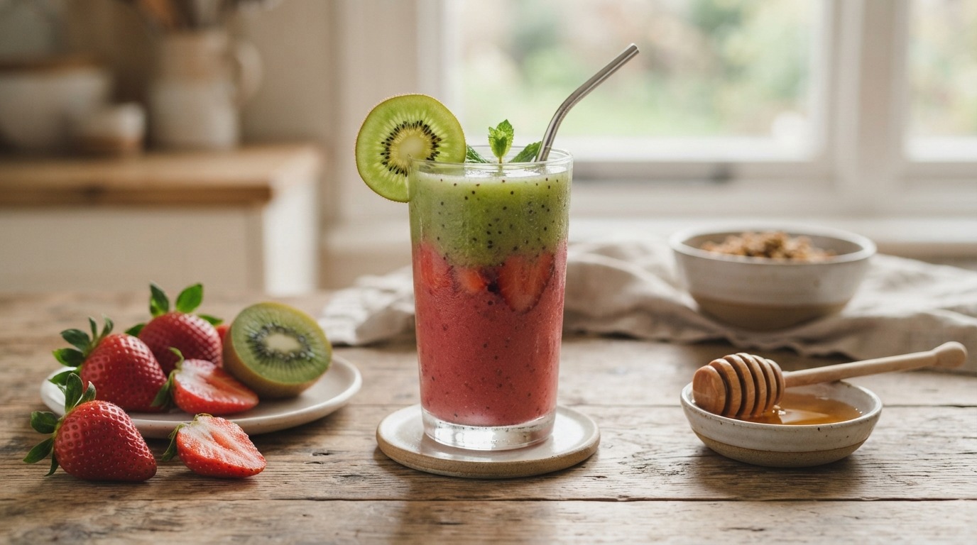 Aardbei-kiwi Smoothie