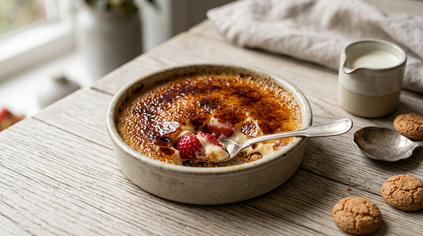 Aardbeien Brulee